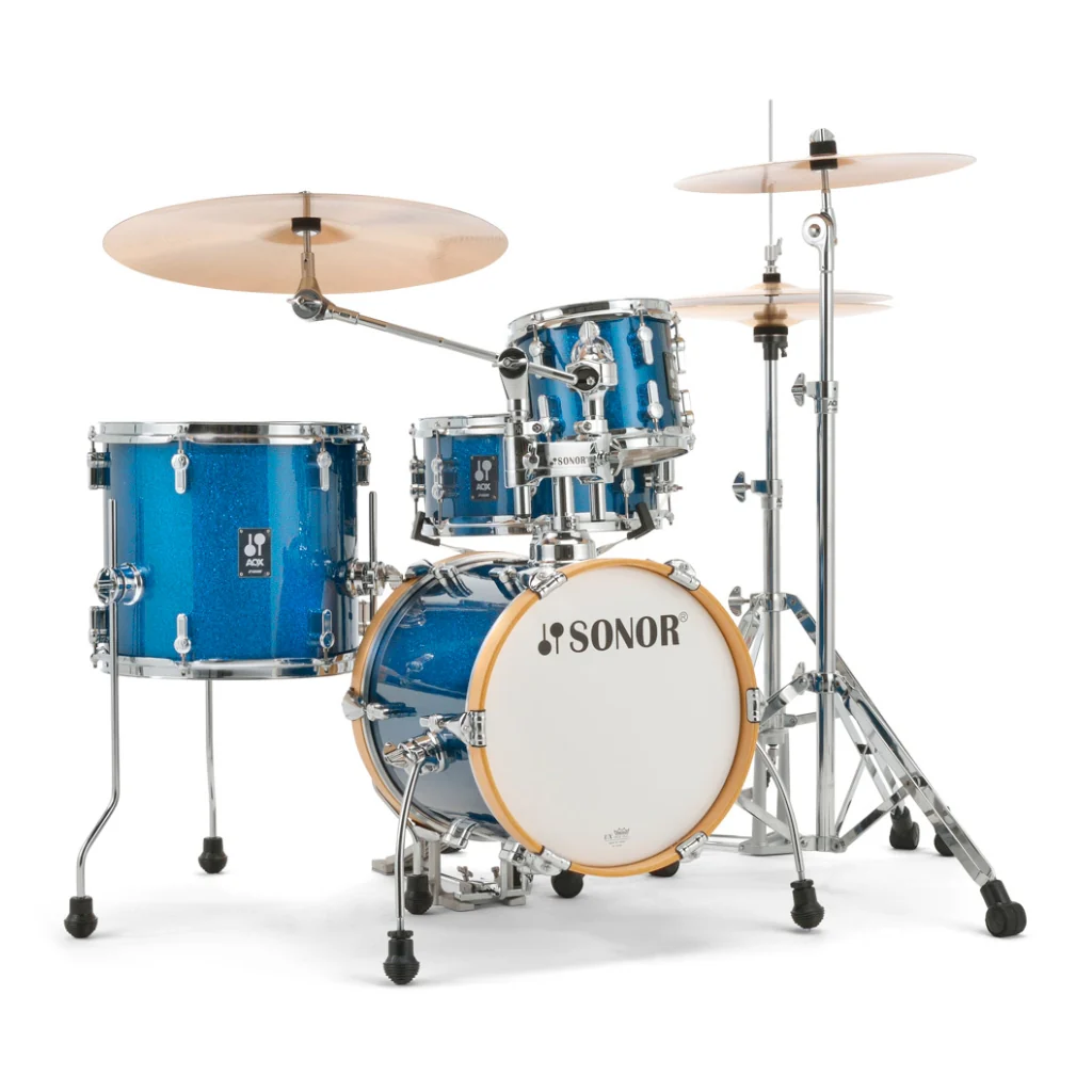 Sonor AQX Series Micro 4-Piece Shell Pack, Blue Ocean Sparkle - Image 2