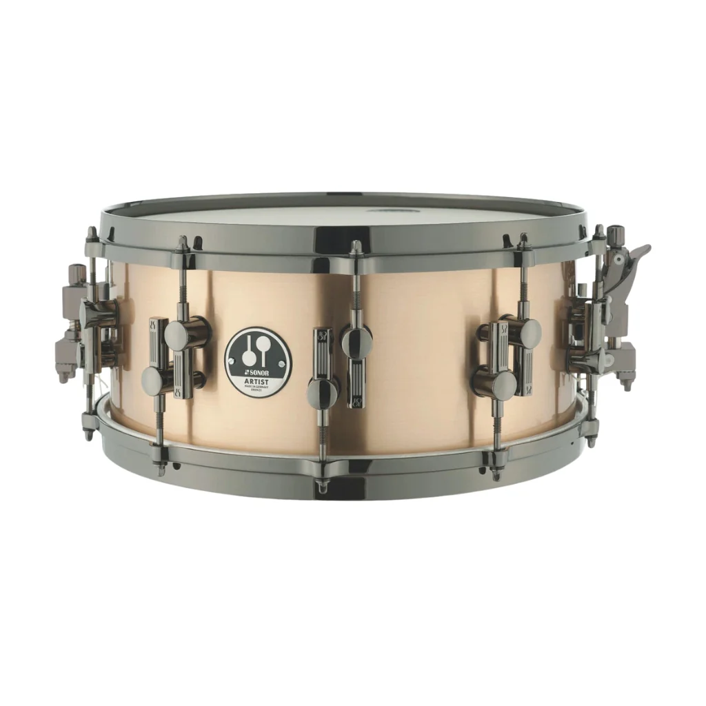 Sonor Artist Series Cast Bronze Snare Drum - 14 x 6 inches, Black Chrome Hardware