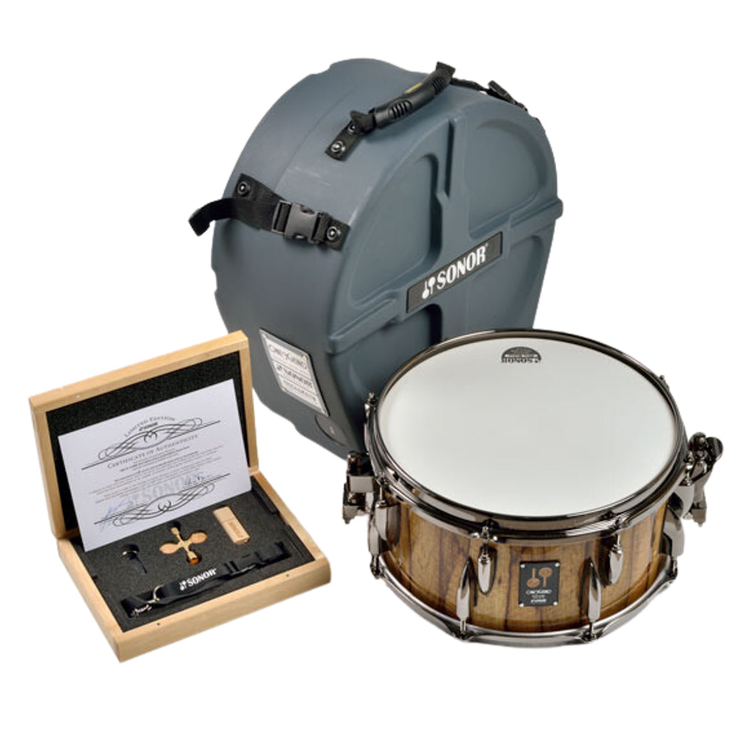 Sonor "One of A Kind" 13"x6.5" 9-Ply Maple with Black Limba & Case - Image 5