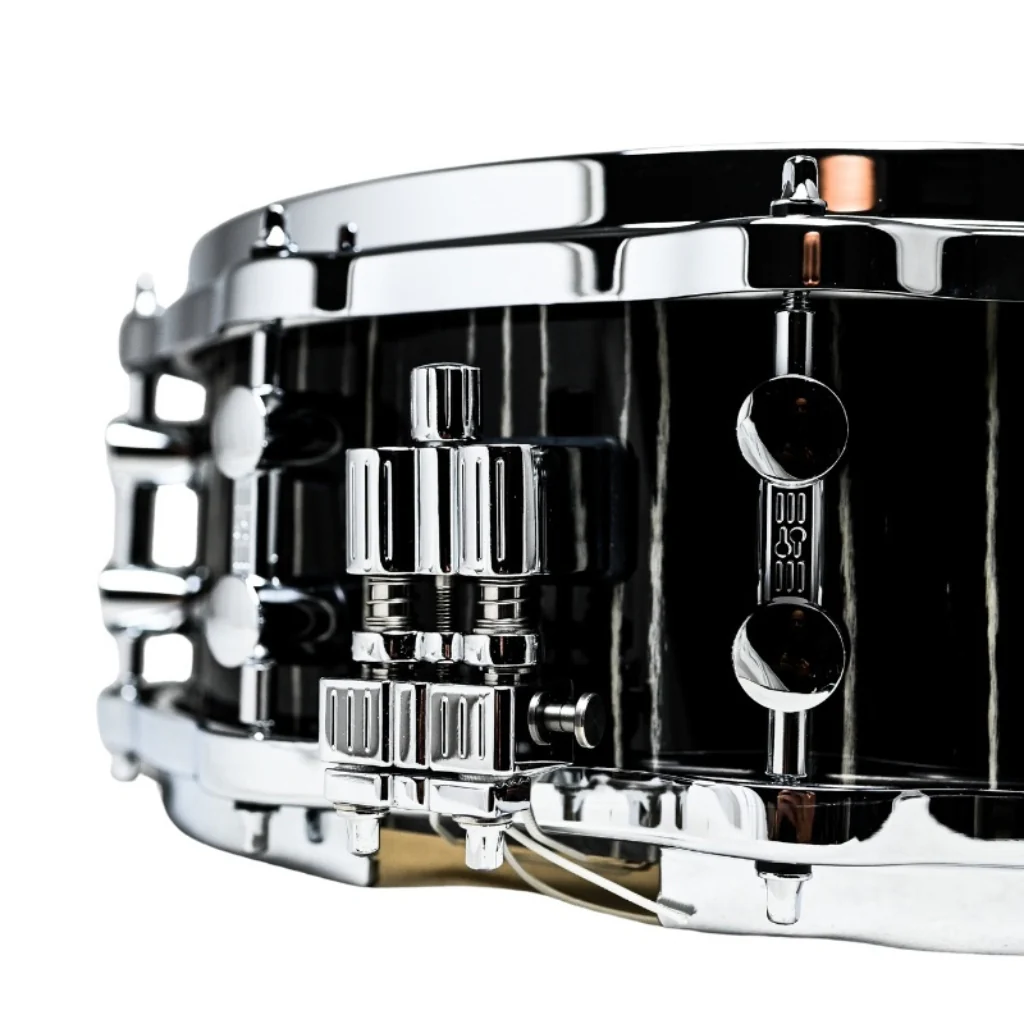 Sonor Prolite 14"x5" Snare Drum w/Die Cast Hoops - Ebony White Stripes - Image 2