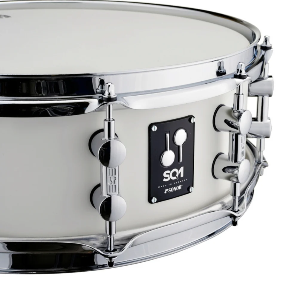 Sonor SQ1 14"x5" Snare Drum - Satin Pure White - Image 3