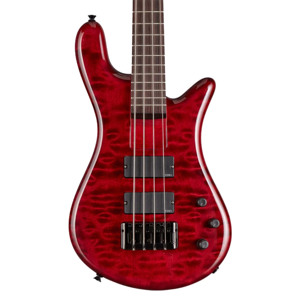 Spector Bantam 4 Short Scale Bass Guitar - Black Cherry w/ EMGs