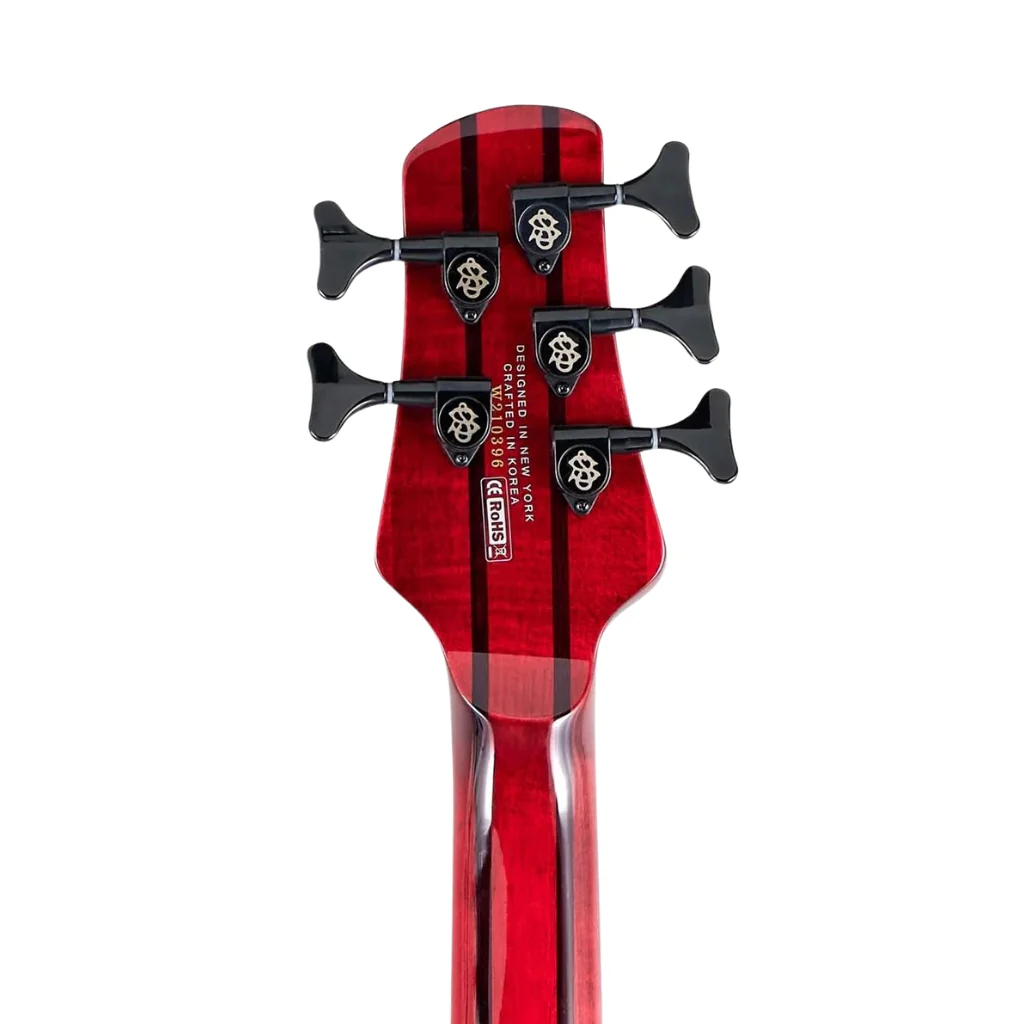 Spector Dimension 5 M/S Bass Guitar - Inferno Red - Image 6