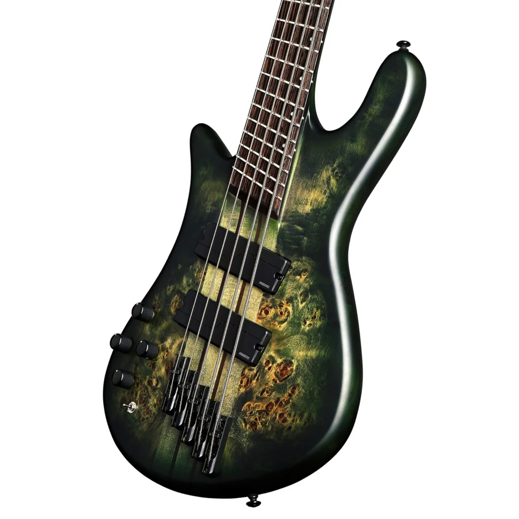 Spector Dimension 5 M/S  Left Hand Bass Guitar - Haunted Moss - Image 7
