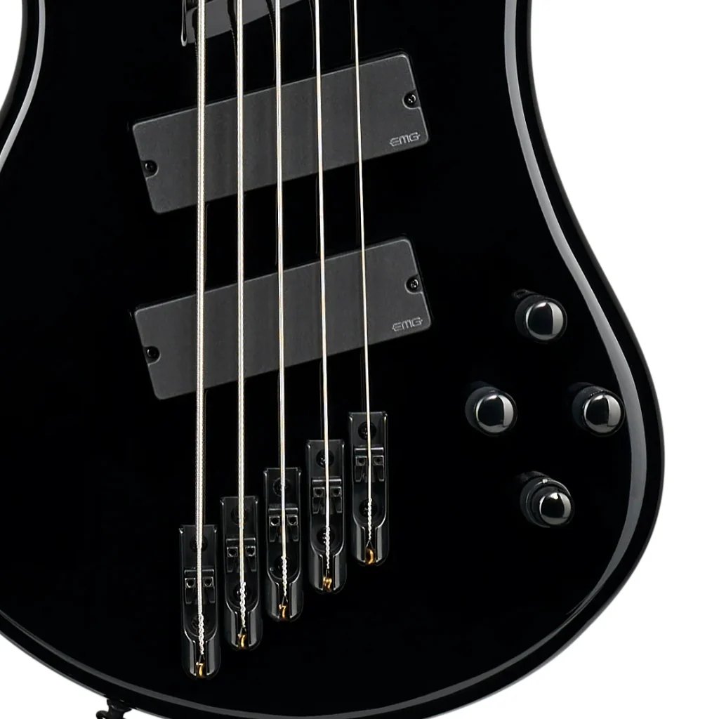 Spector Dimension M/S 5 Bass Guitar - Black - Image 7