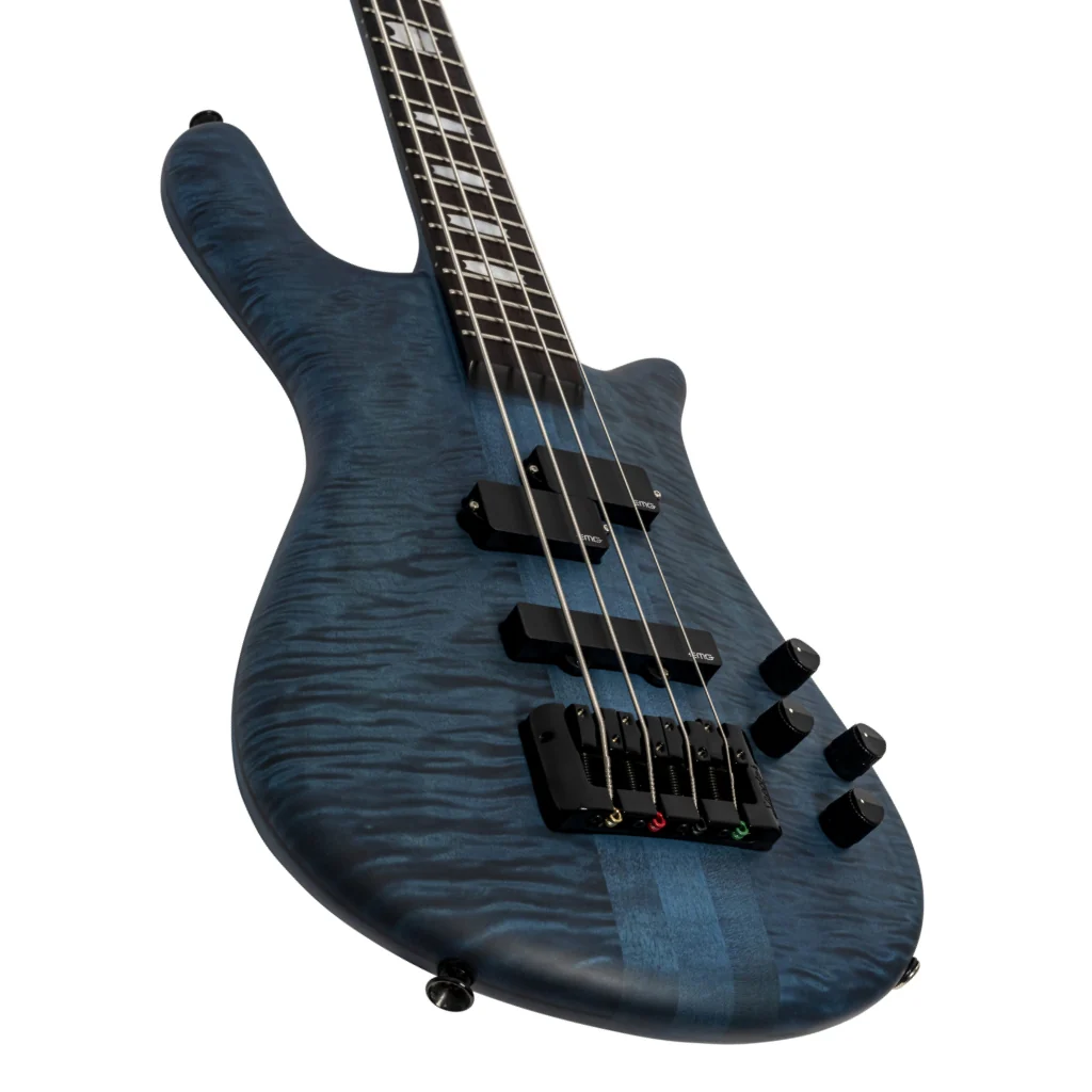 Spector Euro 4 LX Bass Guitar - Black & Blue - Image 8