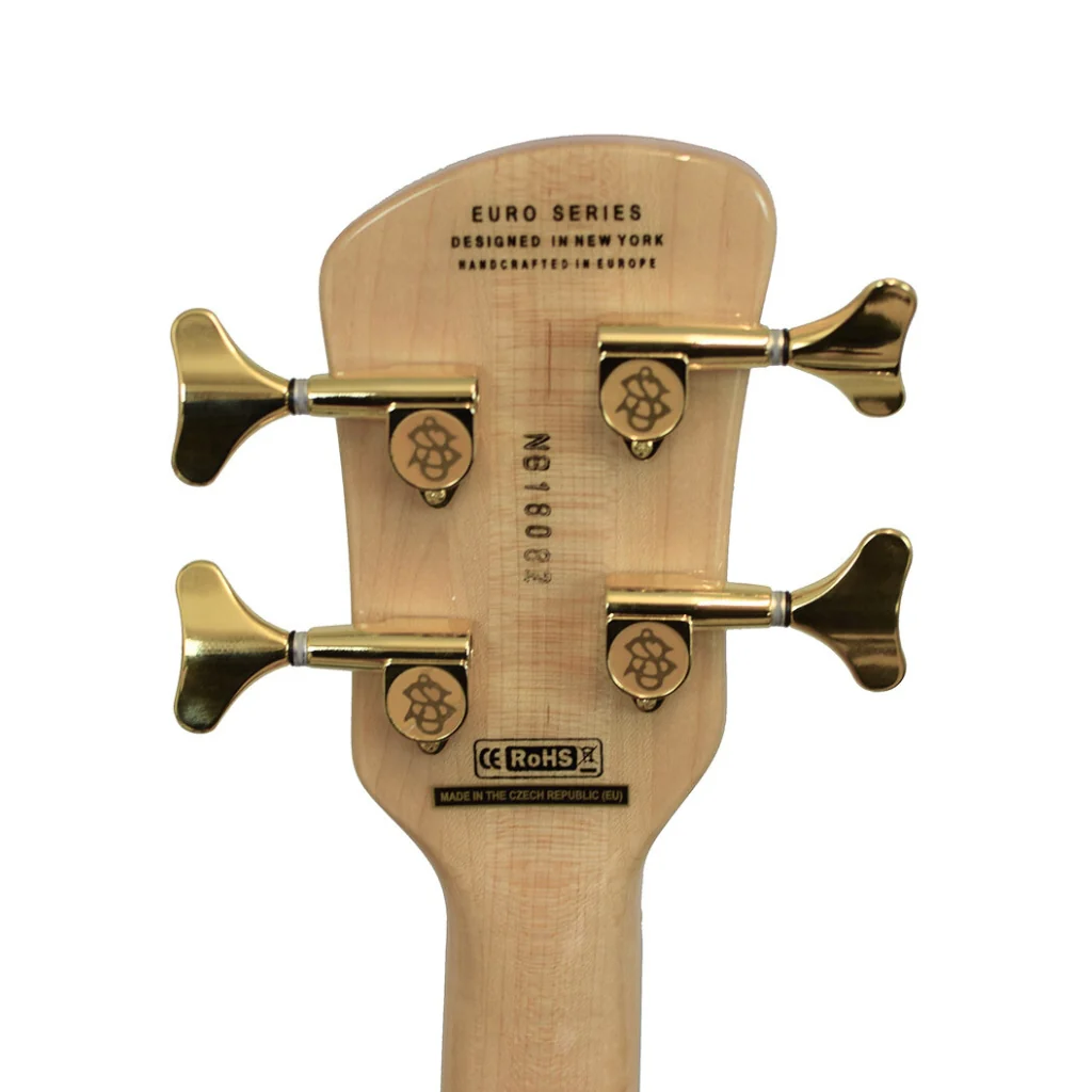 Spector Euro 4 LX Bass Guitar - Poplar Burl Natural - Image 6