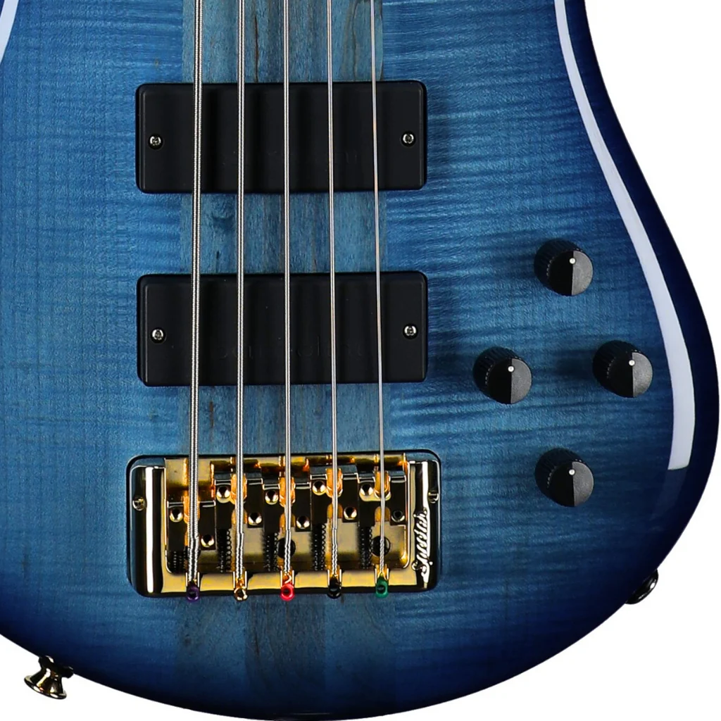 Spector Euro 5 LT Bass Guitar - Blue Fade Gloss - Image 7