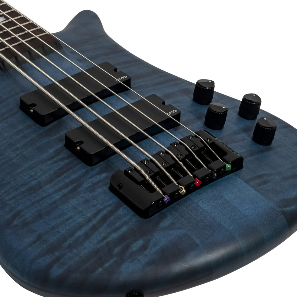 Spector Euro 5 LX Bass Guitar - Black & Blue - Image 6