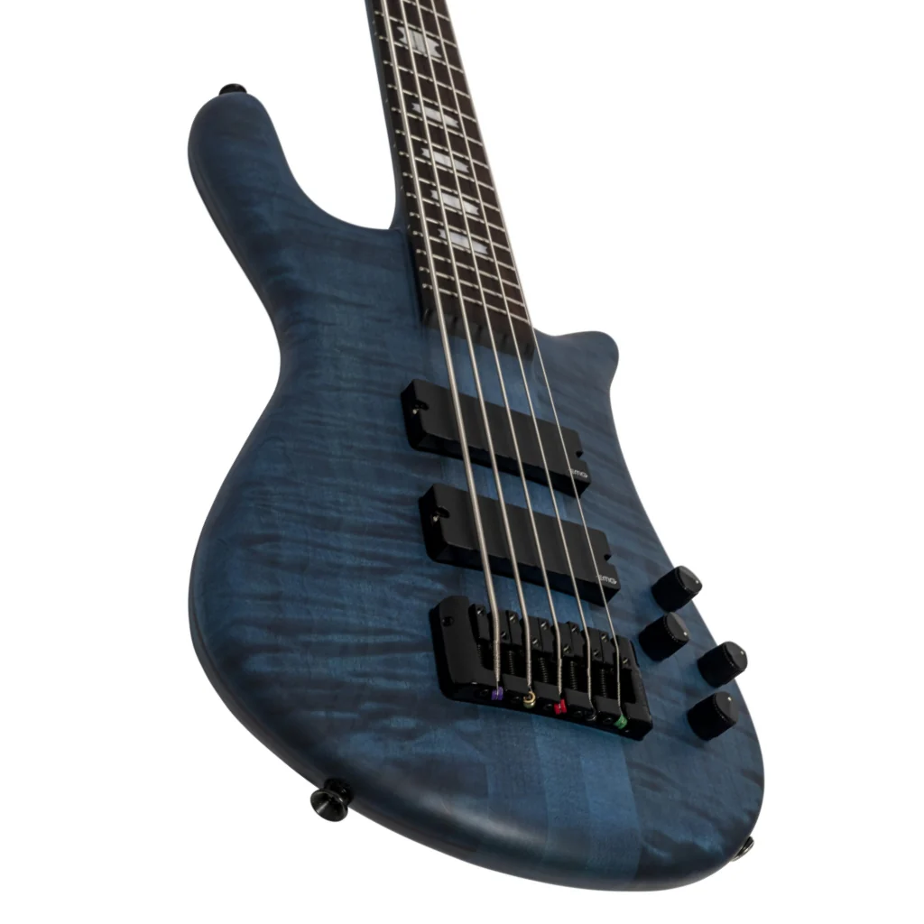 Spector Euro 5 LX Bass Guitar - Black & Blue - Image 7