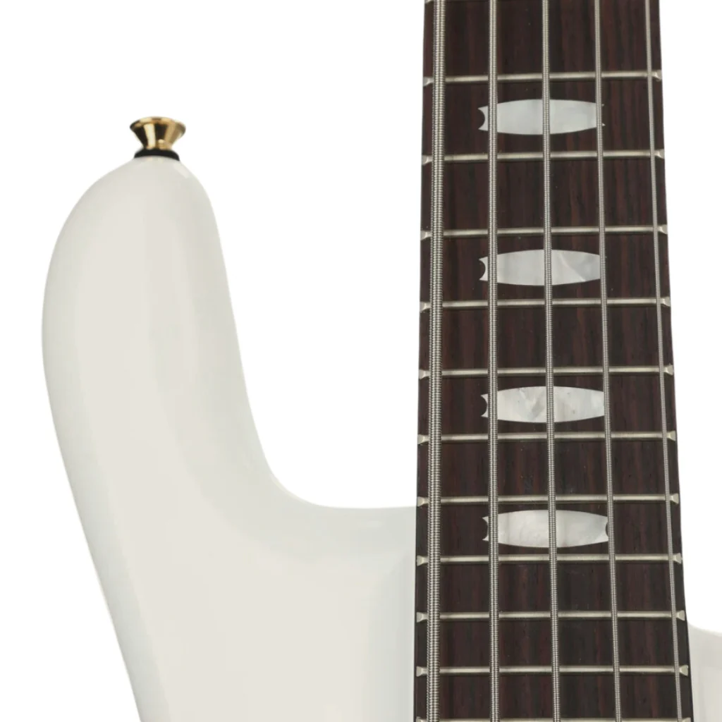 Spector Euro 5 LX Bass Guitar - White Gloss - Image 6