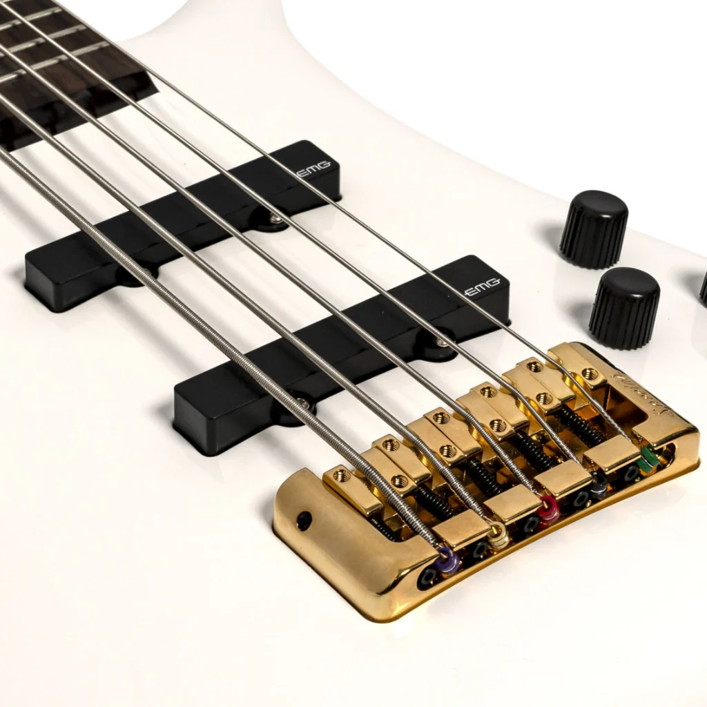 Spector Euro 5 LX Bass Guitar - White Gloss - Image 7
