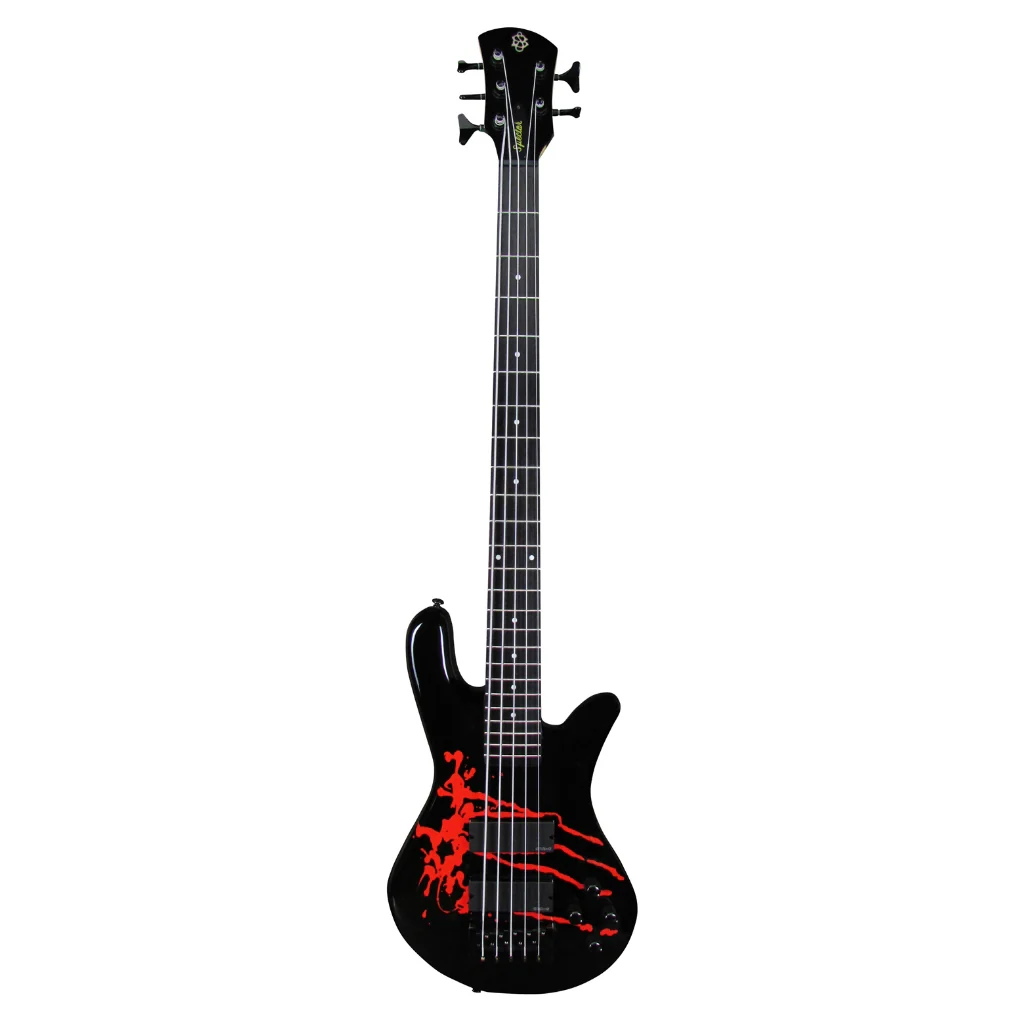 Spector Legend 5 Alex Webster Signature Bass Guitar - Blood Drip - Image 3