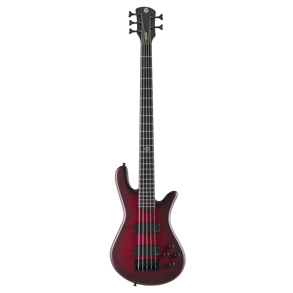 Spector Pulse 5 Bass Guitar - Black Cherry Matte - Image 3