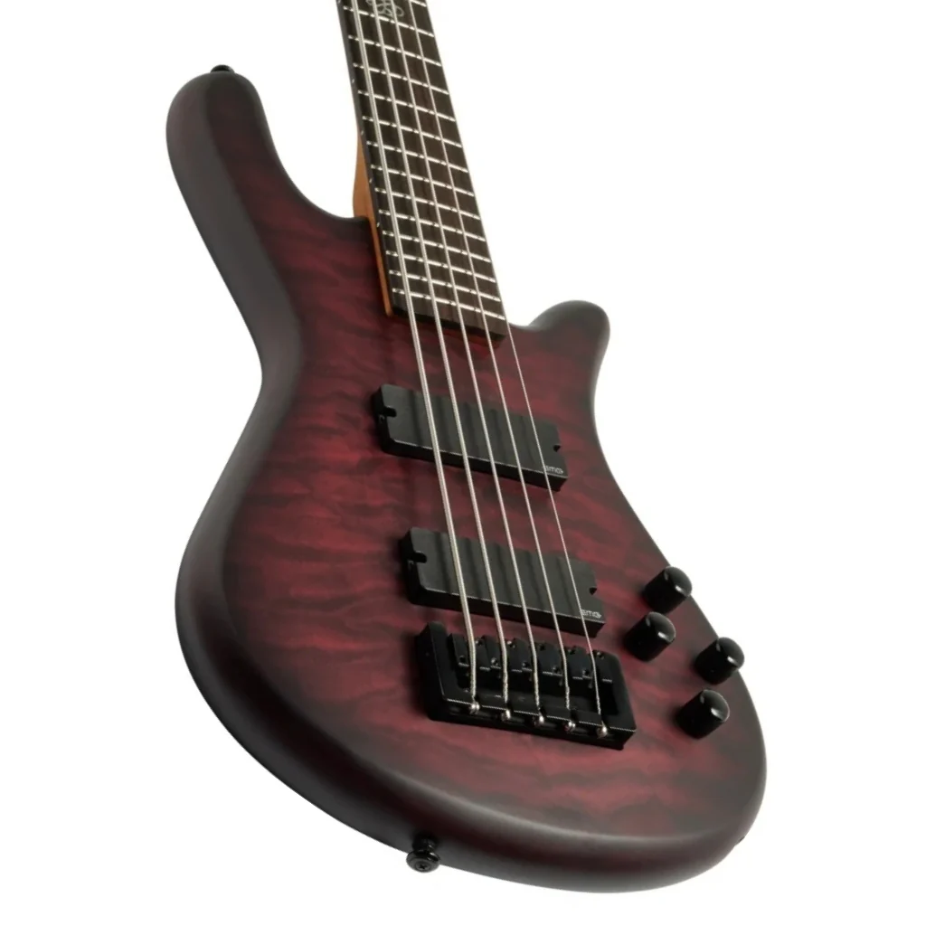 Spector Pulse 5 Bass Guitar - Black Cherry Matte - Image 8