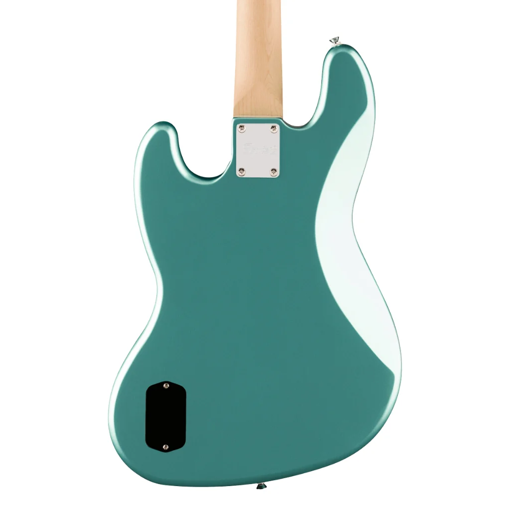 Squier Affinity Series Active Jazz Bass with Laurel Fingerboard and White Pickguard - Mystic Sea Foam Green - Image 2