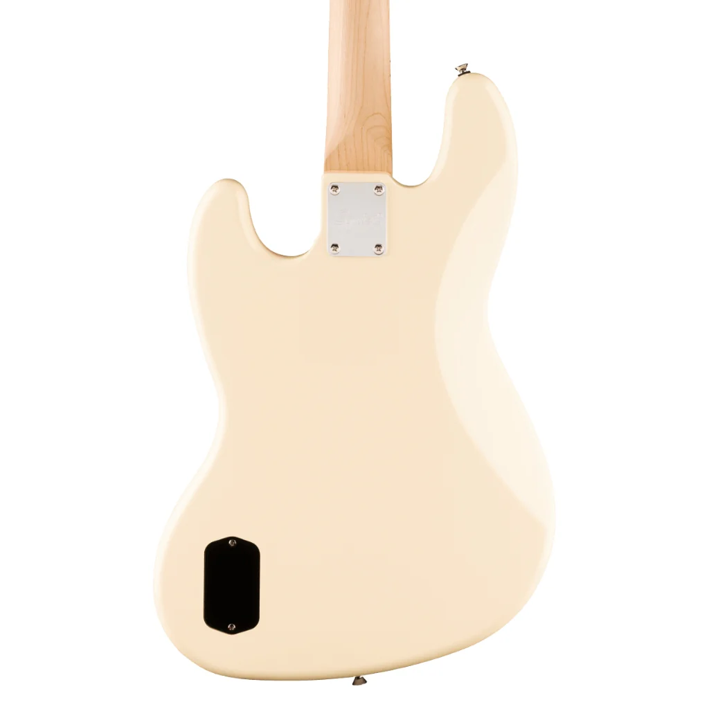 Squier Affinity Series Active Jazz Bass with Maple Fingerboard and Black Pickguard - Olympic White - Image 2