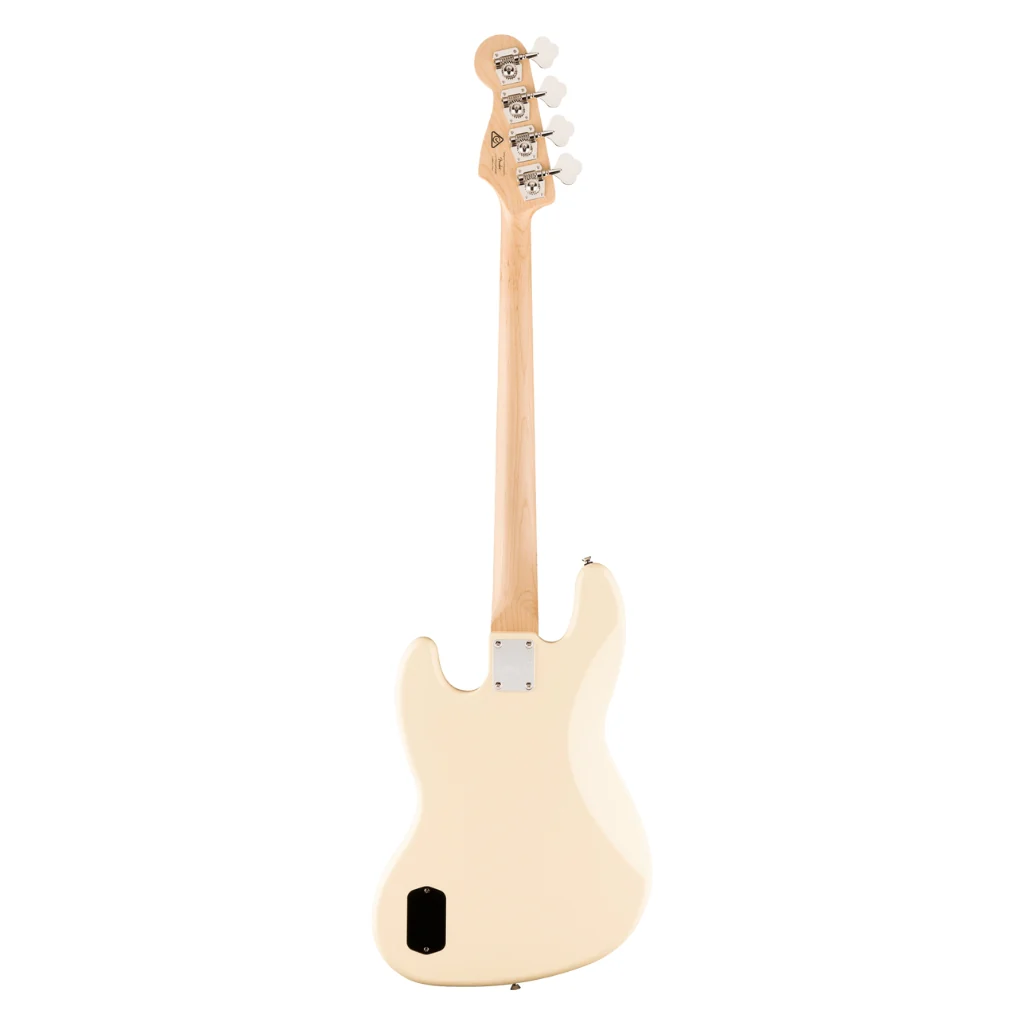 Squier Affinity Series Active Jazz Bass with Maple Fingerboard and Black Pickguard - Olympic White - Image 4