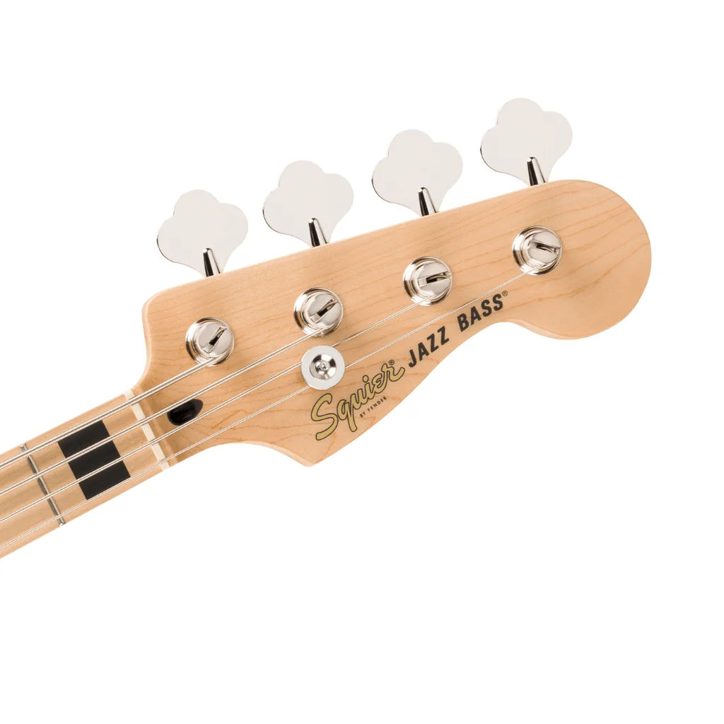 Squier Affinity Series Active Jazz Bass with Maple Fingerboard and Black Pickguard - Olympic White - Image 5