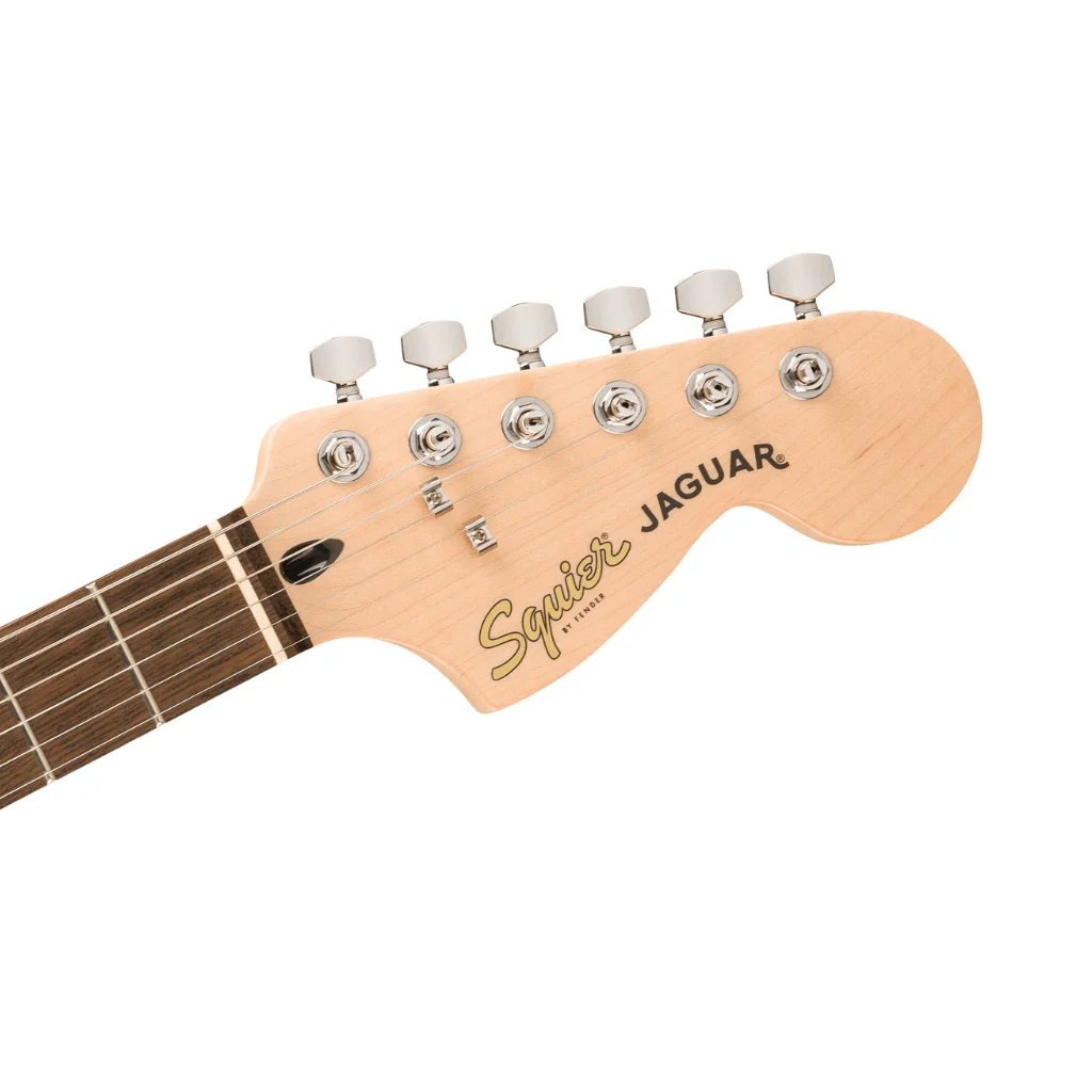 Squier Affinity Series Jaguar with Laurel Fingerboard and Black Pickguard - 3 Colour Sunburst - Image 5