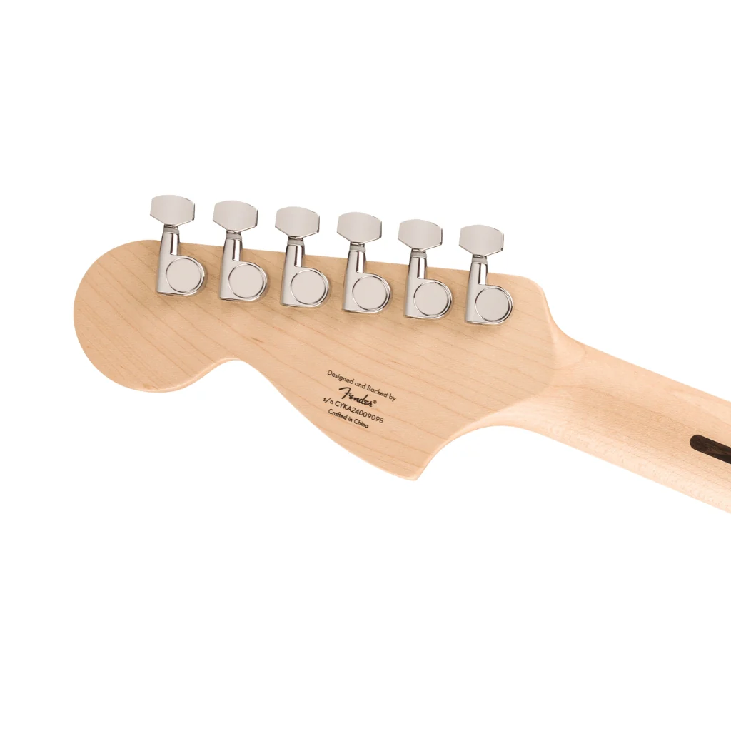 Squier Affinity Series Jaguar with Laurel Fingerboard and Black Pickguard - 3 Colour Sunburst - Image 6