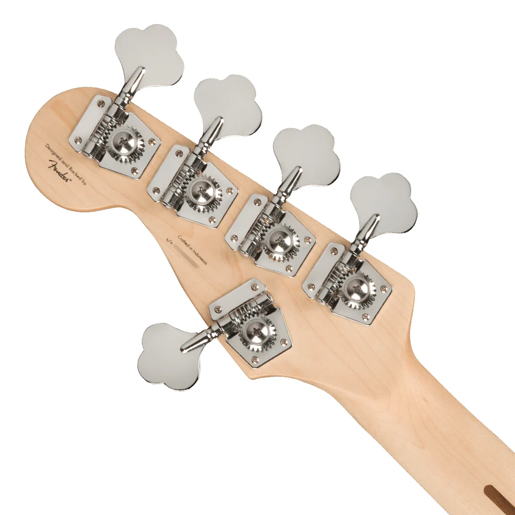 Squier - Affinity Series™ Jazz Bass® V, Laurel Fingerboard, Black Pickguard, 3-Color Sunburst - Image 5