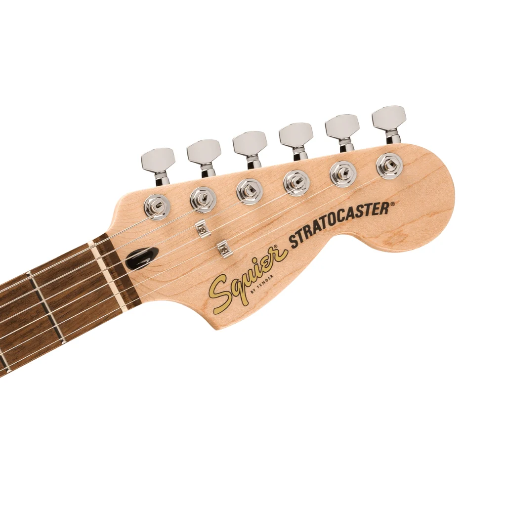 Squier Affinity Series Stratocaster Junior HSS Laurel Fingerboard with White Pickguard - 3 Colour Sunburst - Image 5