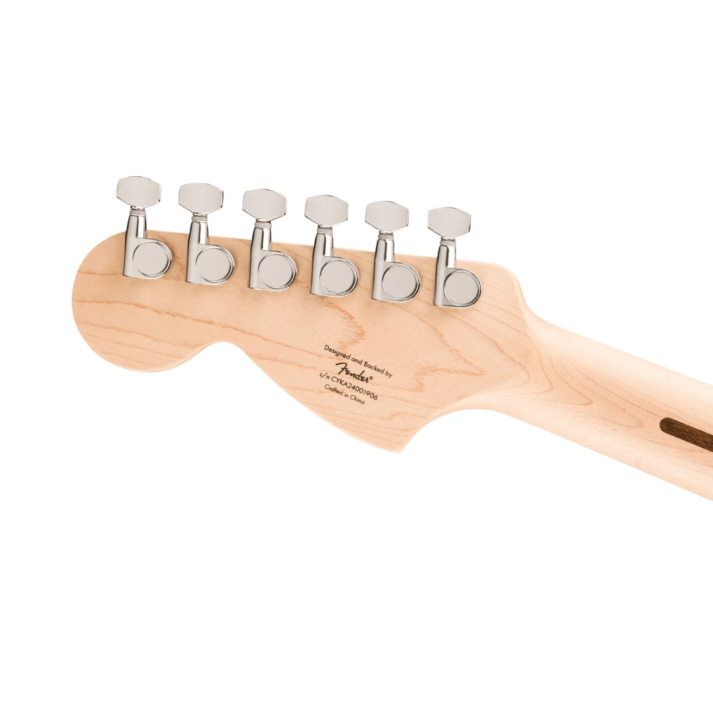 Squier Affinity Series Stratocaster Junior HSS Laurel Fingerboard with White Pickguard - Ice Blue Metallic - Image 6