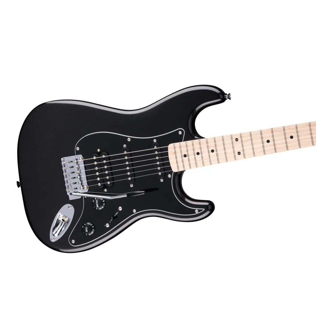 Squier Affinity Series Stratocaster Junior HSS - Metallic Black, Maple Fingerboard - Image 8