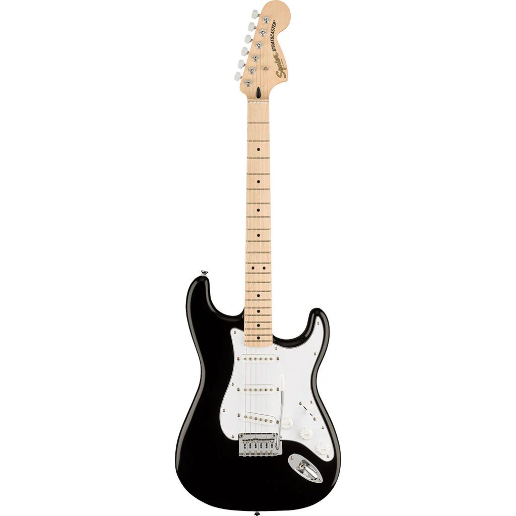 Squier - Affinity Series™ Stratocaster®, Maple Fingerboard, White Pickguard, Black - Image 2