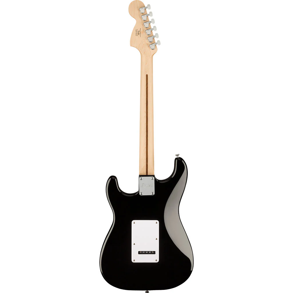Squier - Affinity Series™ Stratocaster®, Maple Fingerboard, White Pickguard, Black - Image 3
