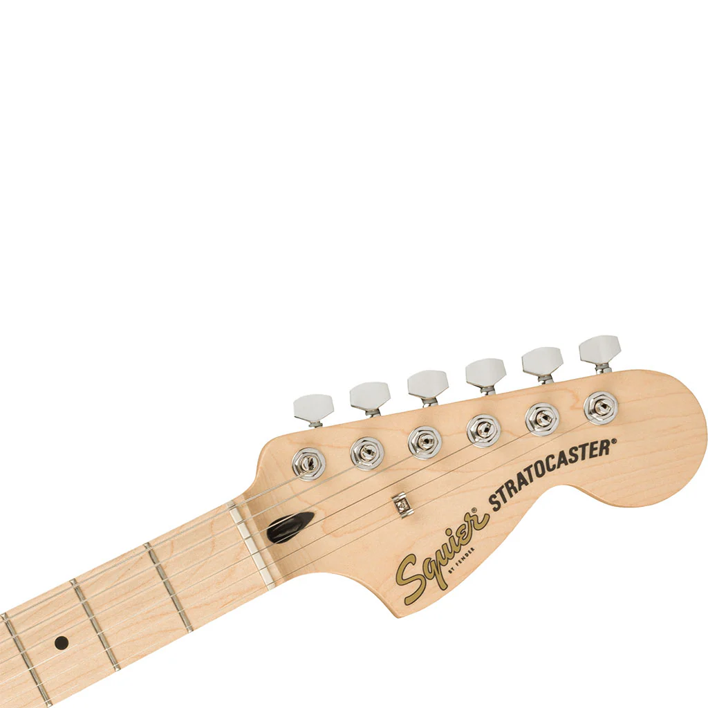 Squier - Affinity Series™ Stratocaster®, Maple Fingerboard, White Pickguard, Black - Image 4