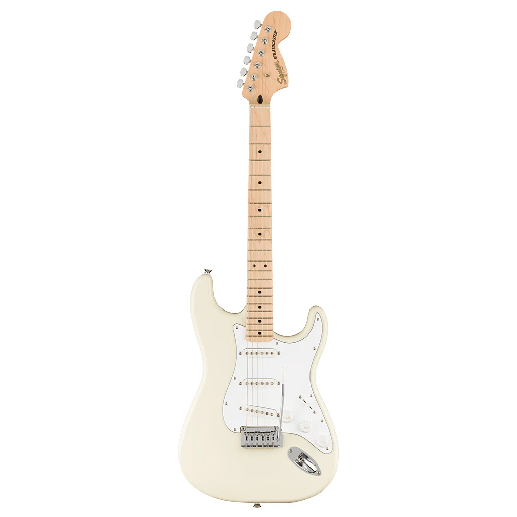 Squier - Affinity Series™ Stratocaster®, Maple Fingerboard, White Pickguard, Olympic White - Image 2