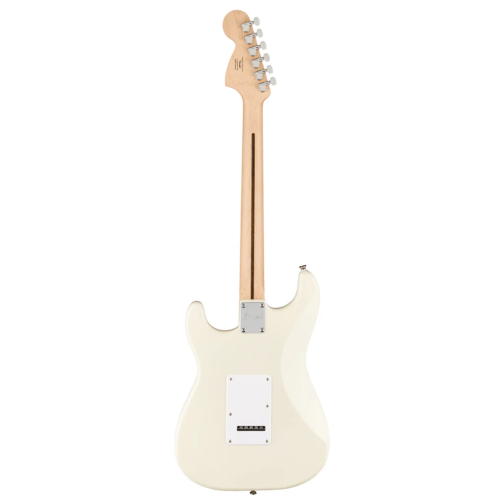 Squier - Affinity Series™ Stratocaster®, Maple Fingerboard, White Pickguard, Olympic White - Image 3