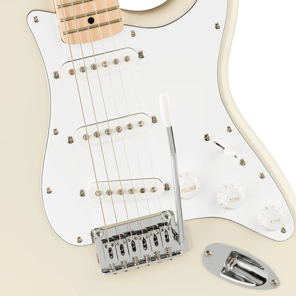 Squier - Affinity Series™ Stratocaster®, Maple Fingerboard, White Pickguard, Olympic White - Image 6