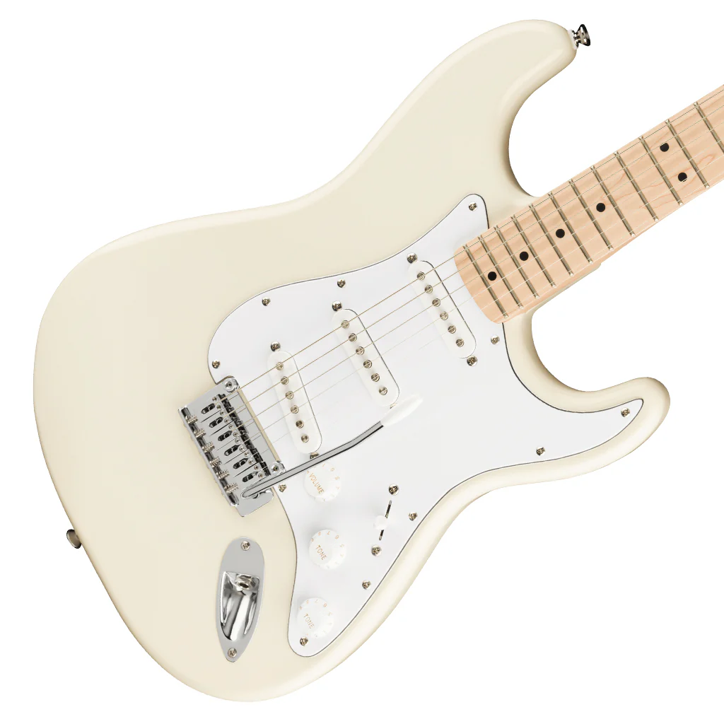 Squier - Affinity Series™ Stratocaster®, Maple Fingerboard, White Pickguard, Olympic White - Image 7