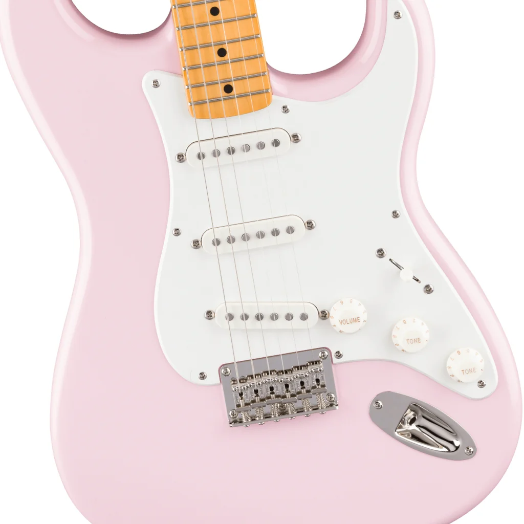 Squier Classic Vibe '50s Stratocaster HT Electric Guitar - Shell Pink, Maple Fingerboard - Image 6