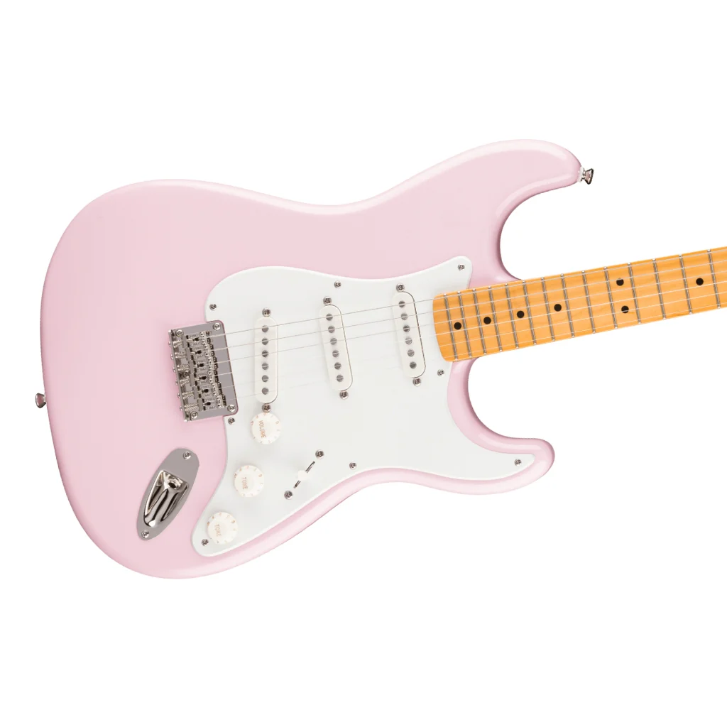 Squier Classic Vibe '50s Stratocaster HT Electric Guitar - Shell Pink, Maple Fingerboard - Image 7