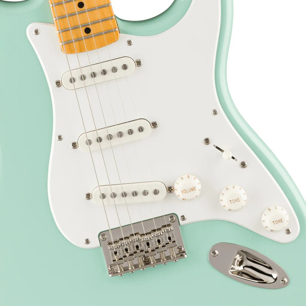 Squier Classic Vibe 50s Stratocaster HT Maple Fingerboard w/Parchment Pickguard - Surf Green - Image 6