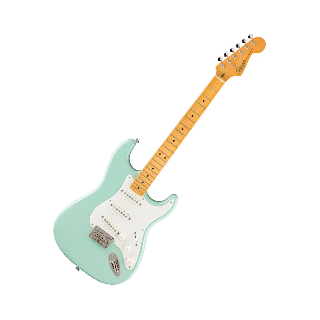 Squier Classic Vibe 50s Stratocaster HT Maple Fingerboard w/Parchment Pickguard - Surf Green - Image 7
