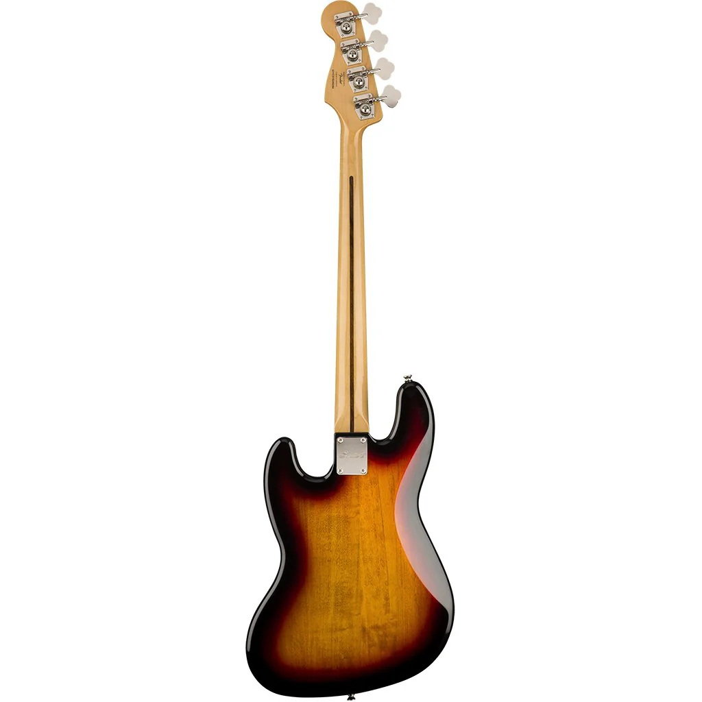 Squier Classic Vibe 60s Jazz Fretless Bass - 3 Tone Sunburst - Laurel Fretboard - Image 3