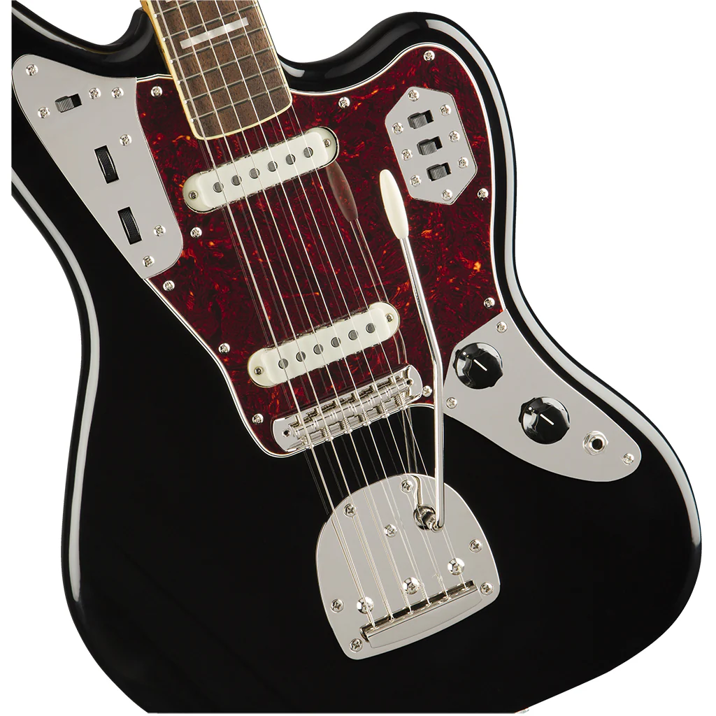 Squier Classic Vibe 70's Jaguar - Black - Laurel - Image 6