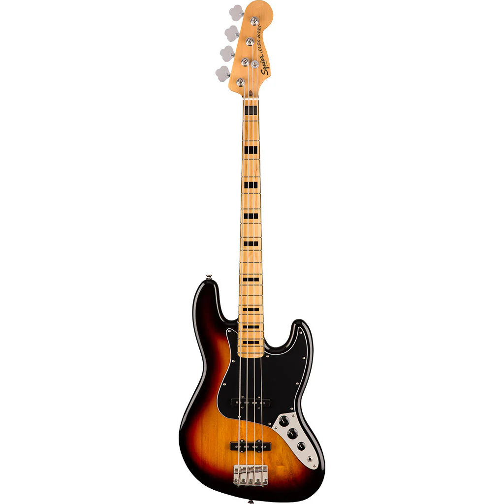 Squier Classic Vibe 70's Jazz Bass - 3 Tone Sunburst - Maple Neck - Image 2