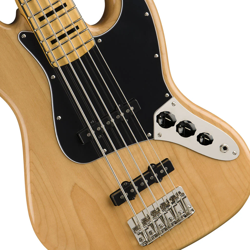 Squier Classic Vibe 70's Jazz Bass V - Natural - Maple Neck - Image 6