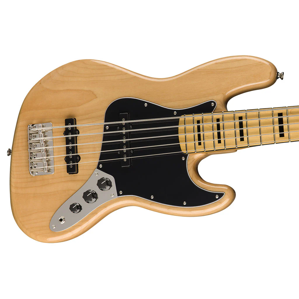 Squier Classic Vibe 70's Jazz Bass V - Natural - Maple Neck - Image 7