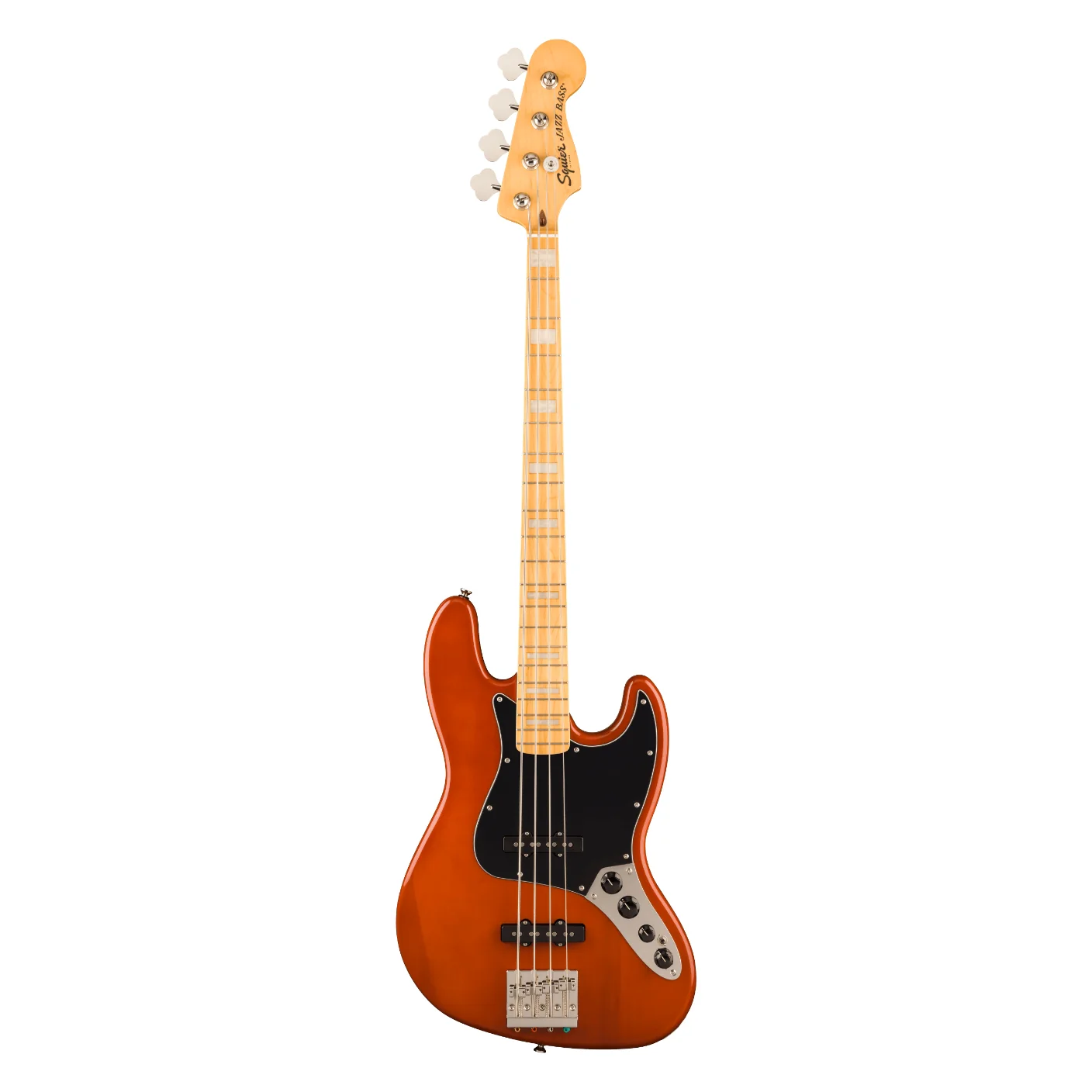 Squier Classic Vibe Active '70s Jazz Bass Guitar - Mocha, Maple Fingerboard - Image 2