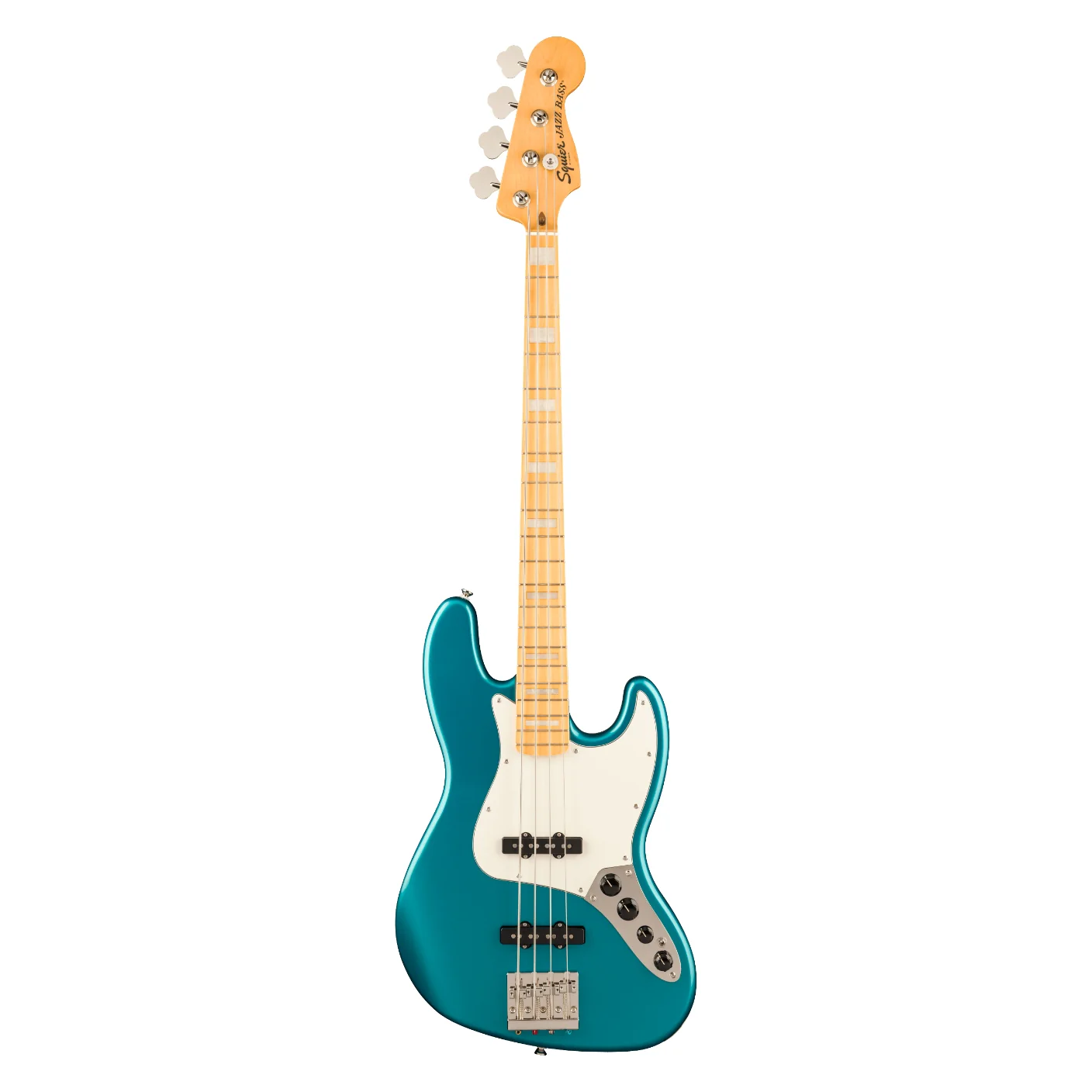 Squier Classic Vibe Active '70s Jazz Bass Guitar - Ocean Turquoise, Maple Fingerboard - Image 2