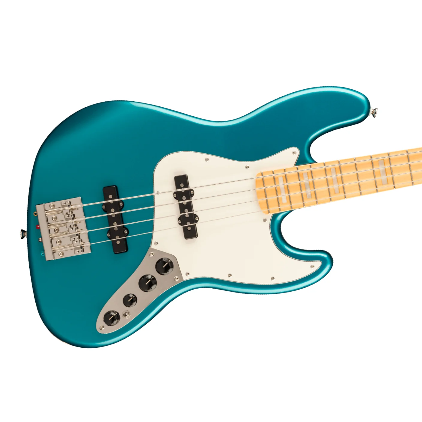 Squier Classic Vibe Active '70s Jazz Bass Guitar - Ocean Turquoise, Maple Fingerboard - Image 7