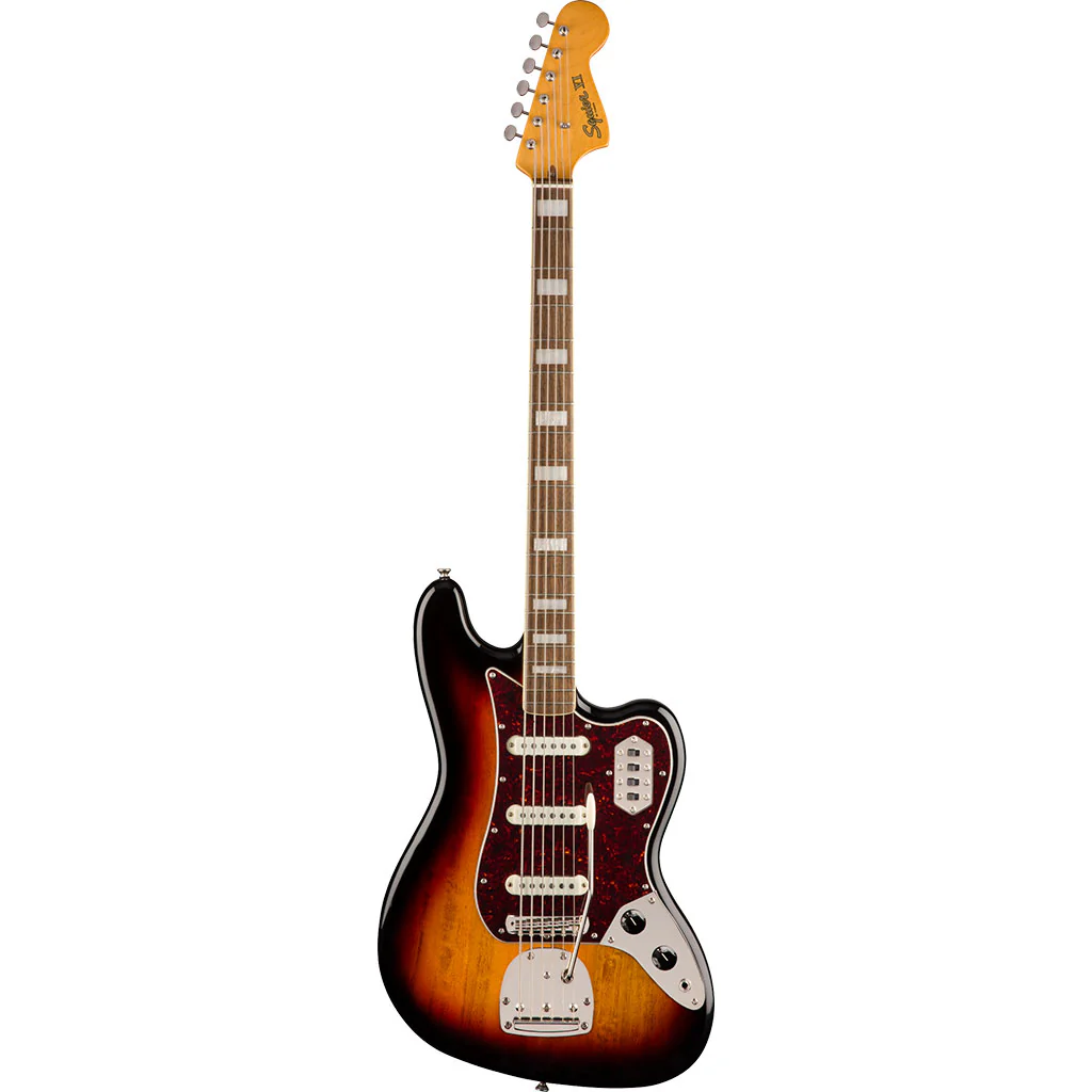 Squier Classic Vibe Bass VI - 3 Tone Sunburst - Laurel Fretboard - Image 2