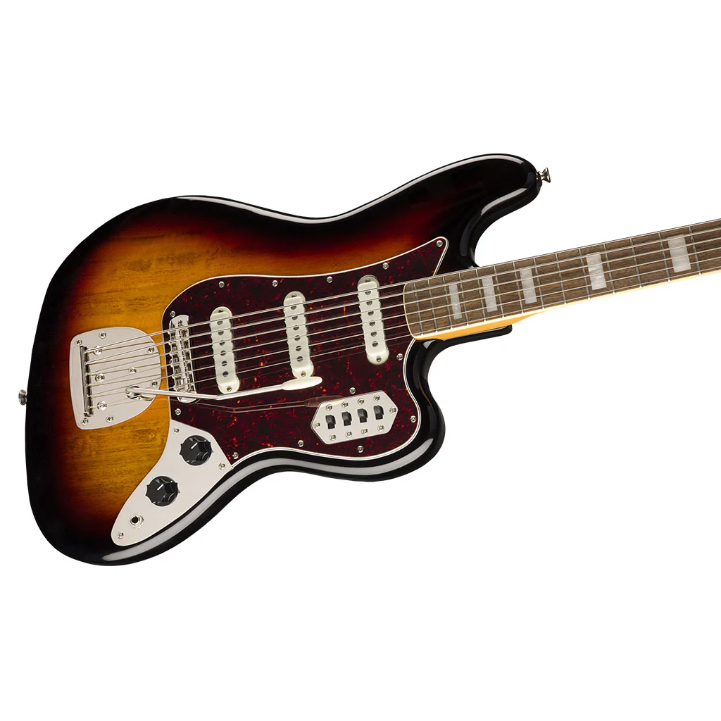 Squier Classic Vibe Bass VI - 3 Tone Sunburst - Laurel Fretboard - Image 7